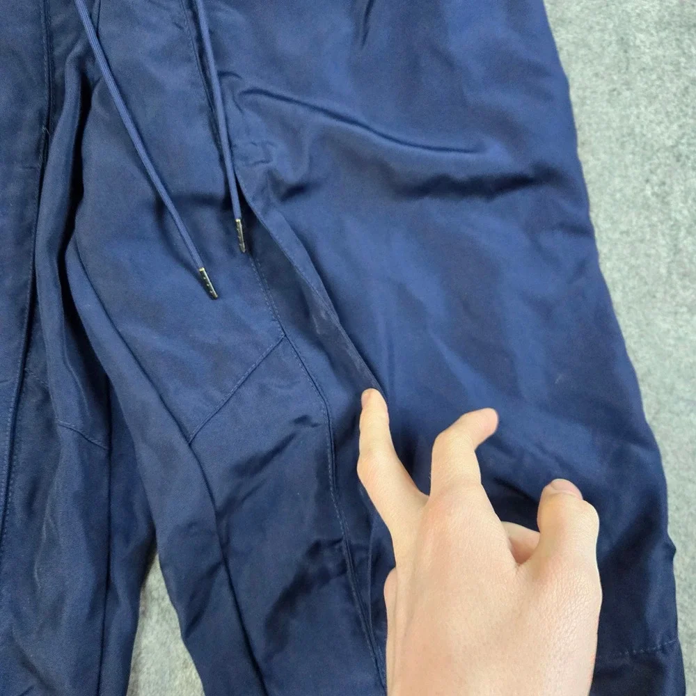 Nike‎ Track Pants Mens Medium Navy Blue Swoosh Logo Cuffed Joggers Sportswear